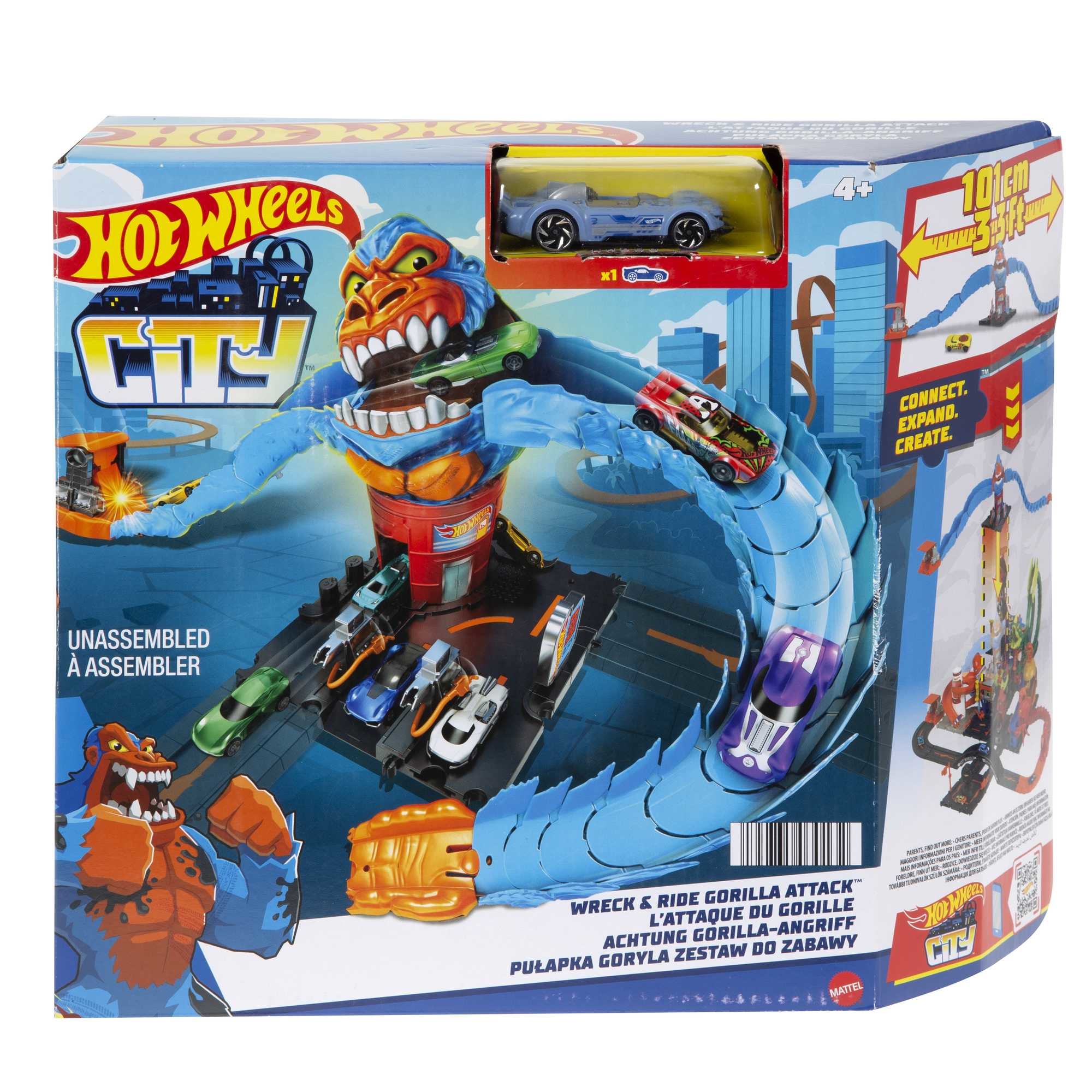 Hot Wheels City Pułapka goryla HDR30 Materiał plastik