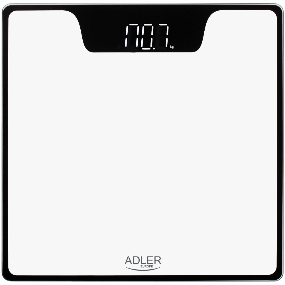 Waga Łazienkowa LED AD 8174 White - Dokładna 180kg, Szkło 6mm