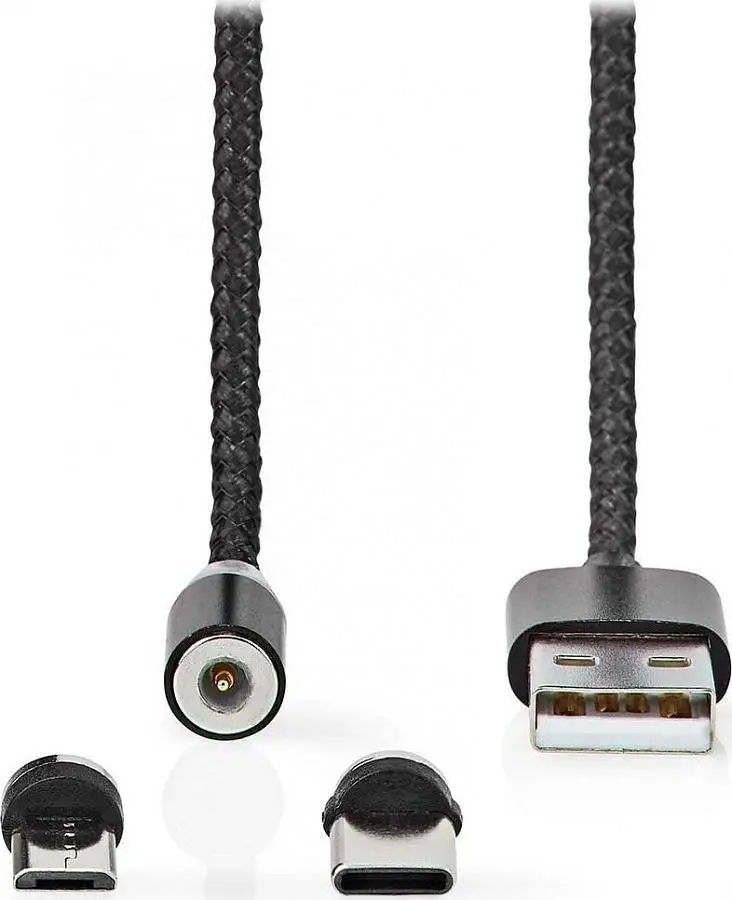 Nedis CCGB60630BK20 kabel Usb 2 m, Usb 2.0, Usb A – Micro-USB B, czarny