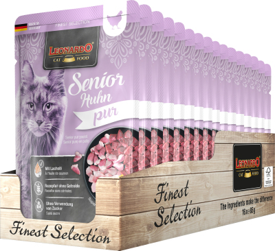 Leonardo Finest Selection Senior Kurczak 16x 85g Mokra Karma Dla Kota
