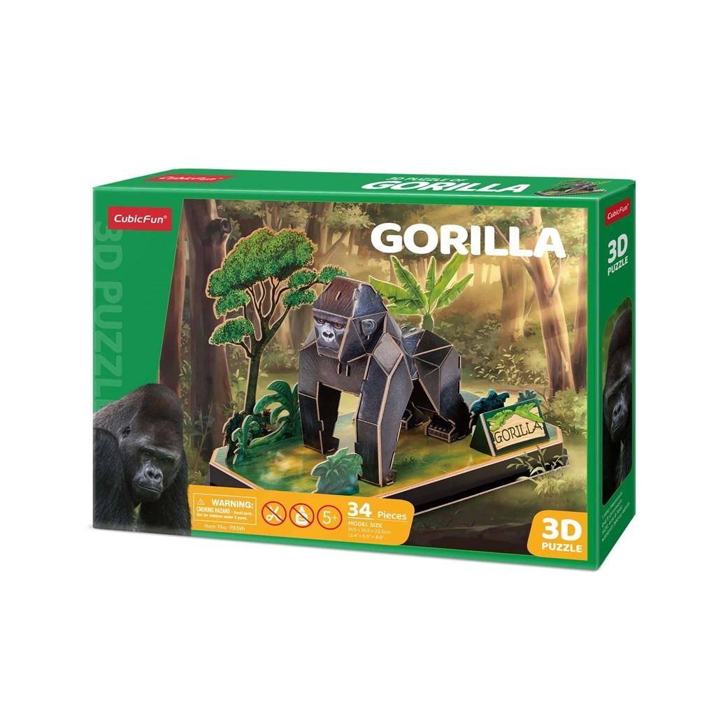 PUZZLE 3D ZWIERZĘTA GORYL 8592