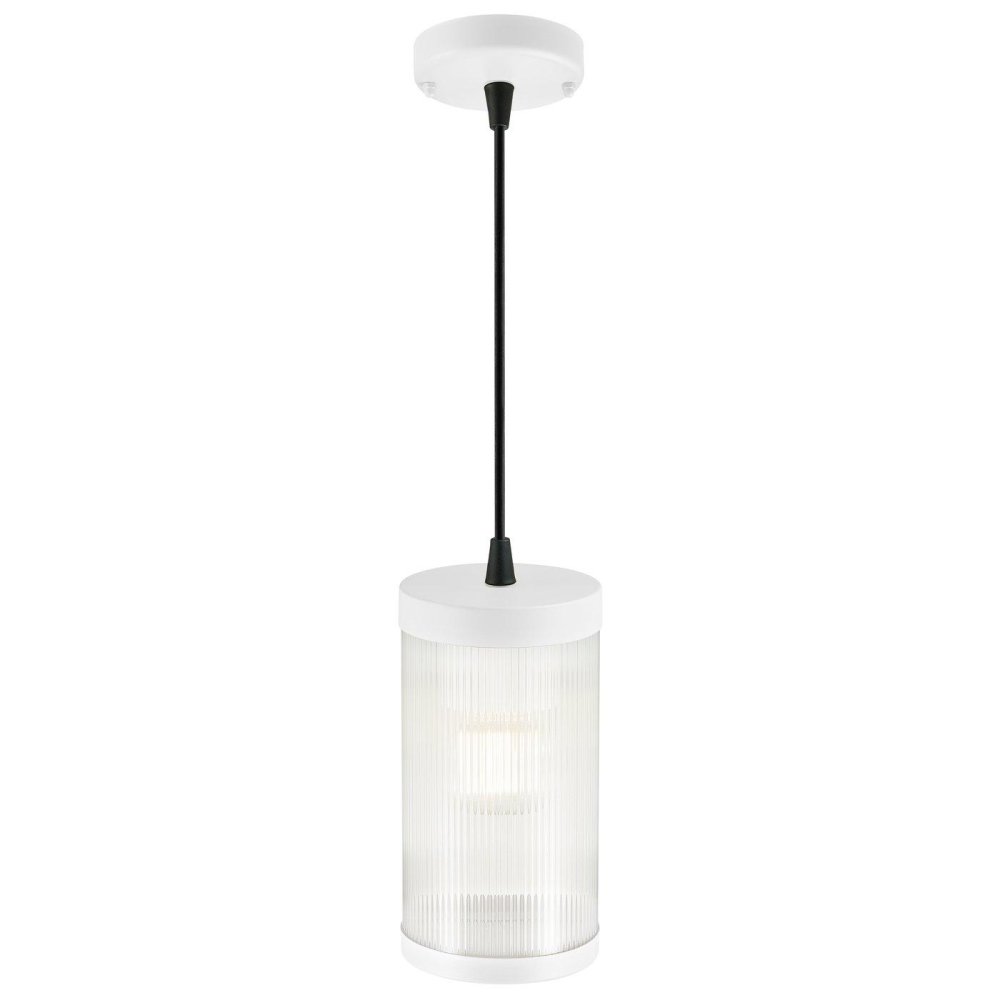 Závěsná lampa Coupar 1xE27 25W IP33 Plast Bílá Nordlux