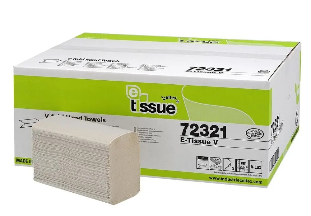 Levně Celtex Papírové ručníky skládané Bio E-Tissue 3000ks, 2vrstvé 72321