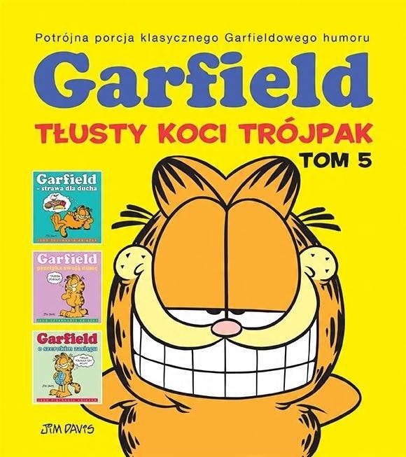 

Garfield Tłusty koci trójpak Tom 5 Jim Davis
