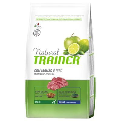 Levně Trainer Natural Maxi Ad. Hovězí a rýže 12kg