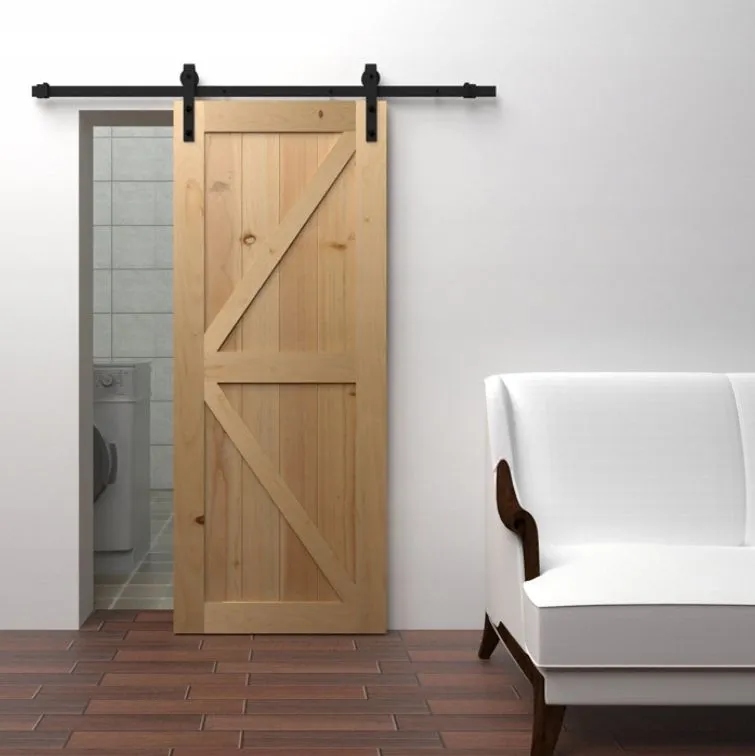 SYSTEM DRZWI PRZESUWNYCH BARN DOOR + PROWADNICE ROLKI ZESTAW 2m LOFT Marka MuvuHome