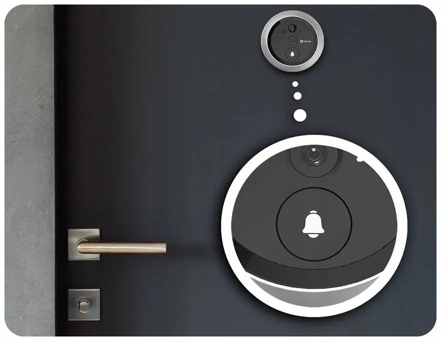 EZVIZ WLAN Doorbell 4600mAh 4.3" Screen 2MP Camera 155° PIR Sensor — miniatura 13
