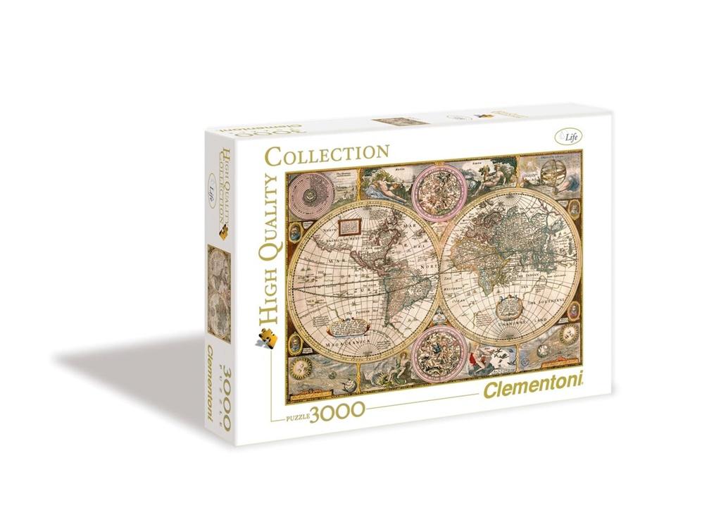 

Puzzle 3000 el. Stara Mapa Clementoni 33531