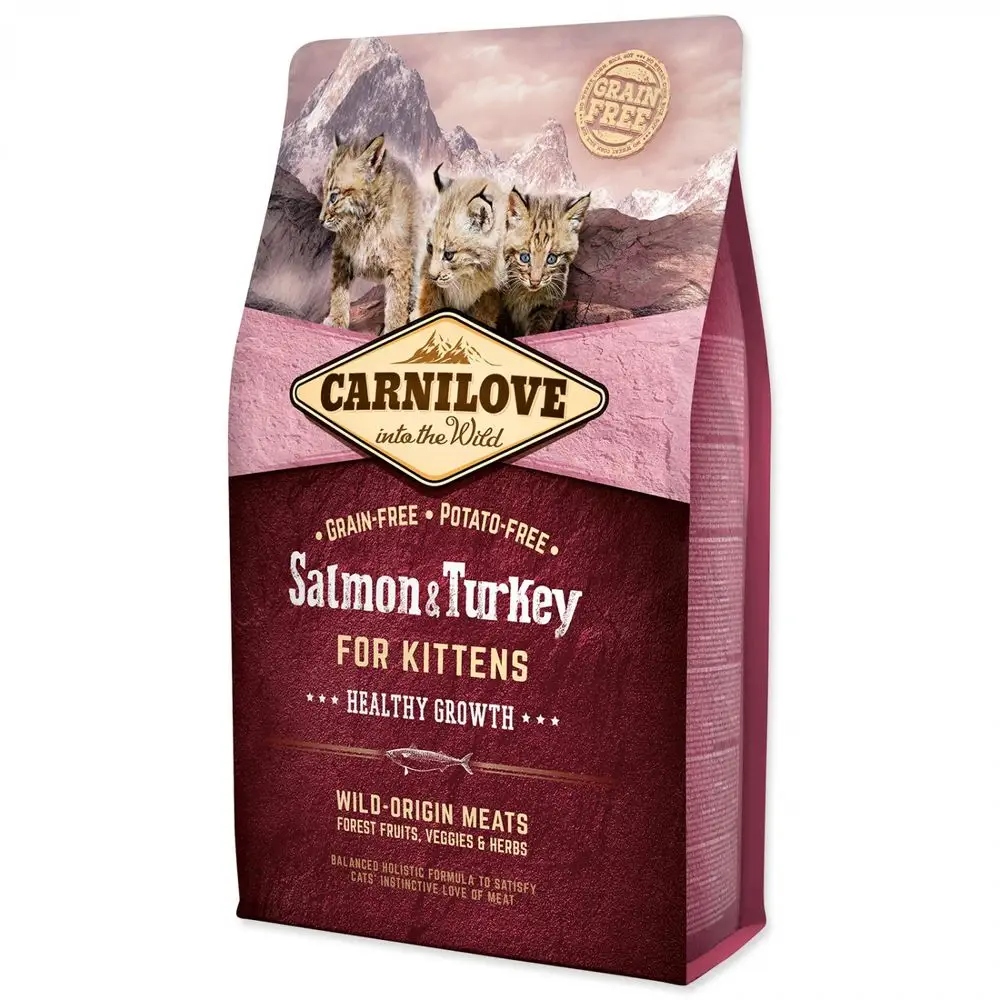 Levně 2x Carnilove Salmon & Turkey Kitten krmivo pro koťata 2 kg
