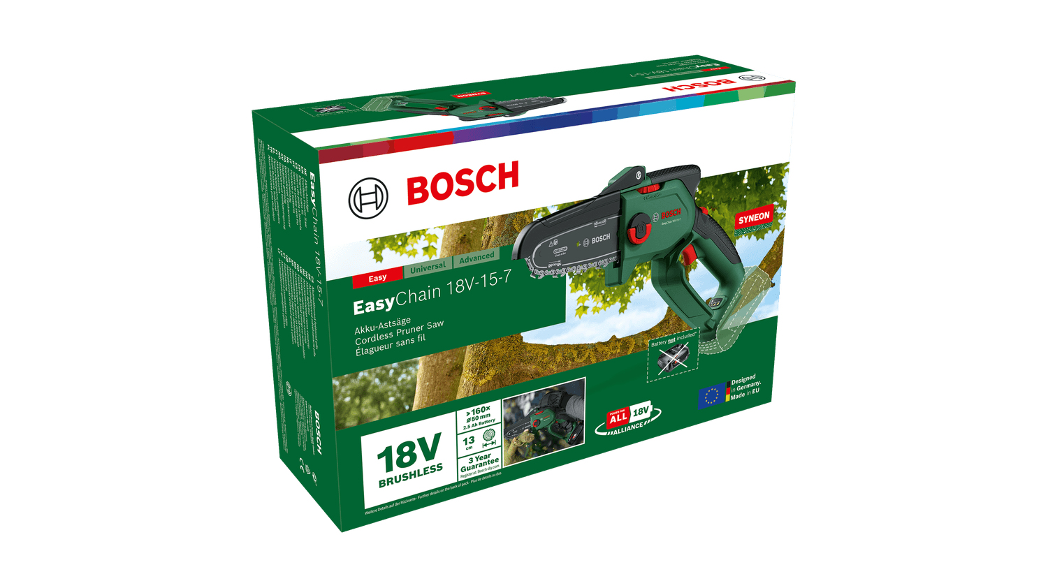 Bosch EasyChain 18V-15-7 solo akumulatorowa piła 15 cm