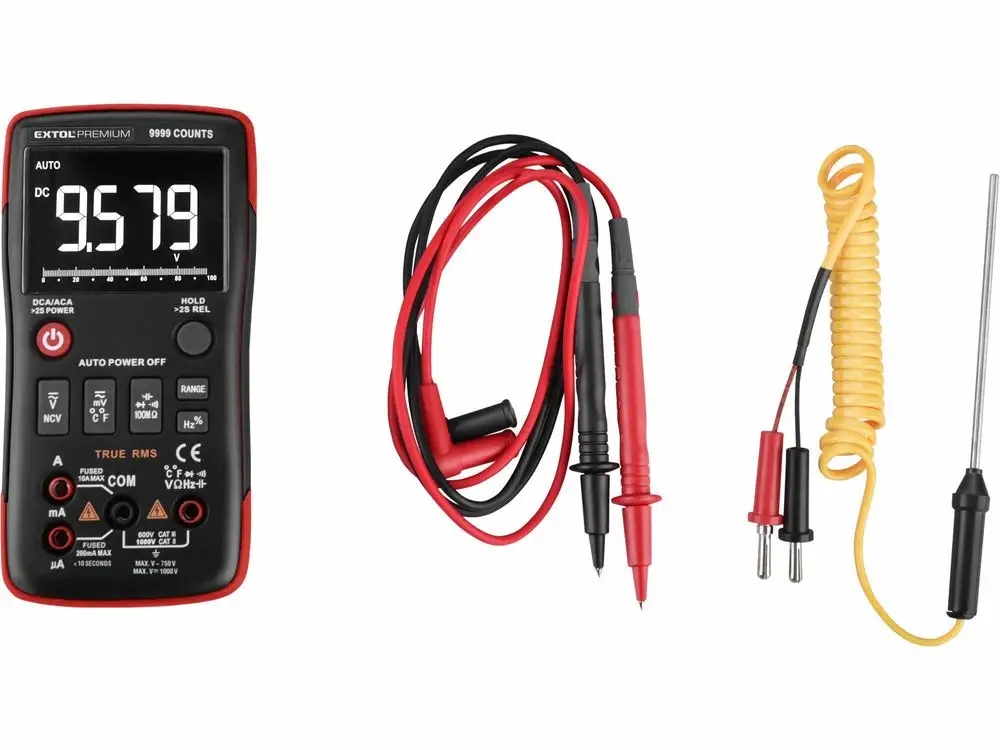 Digitálny multimeter Extol Premium (8831251) inverzný displej