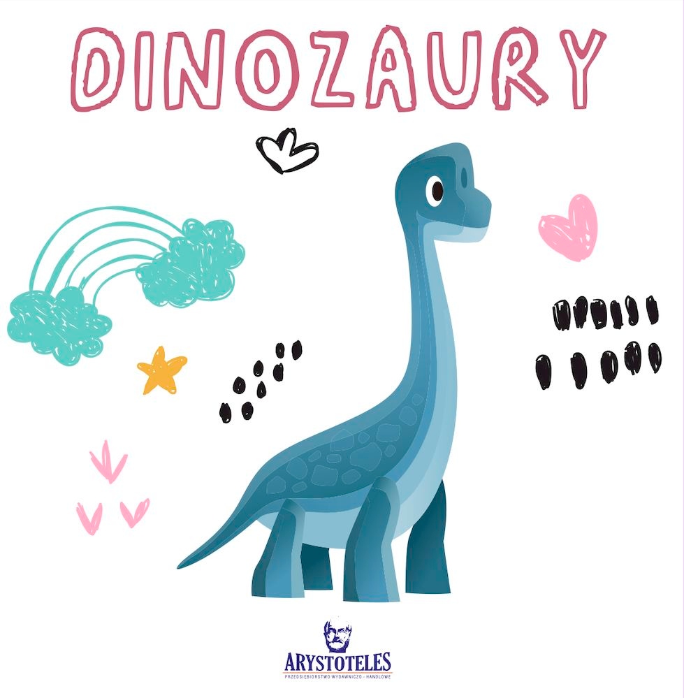 książeczka twarda składana harmonijka DINOZAURY — 3