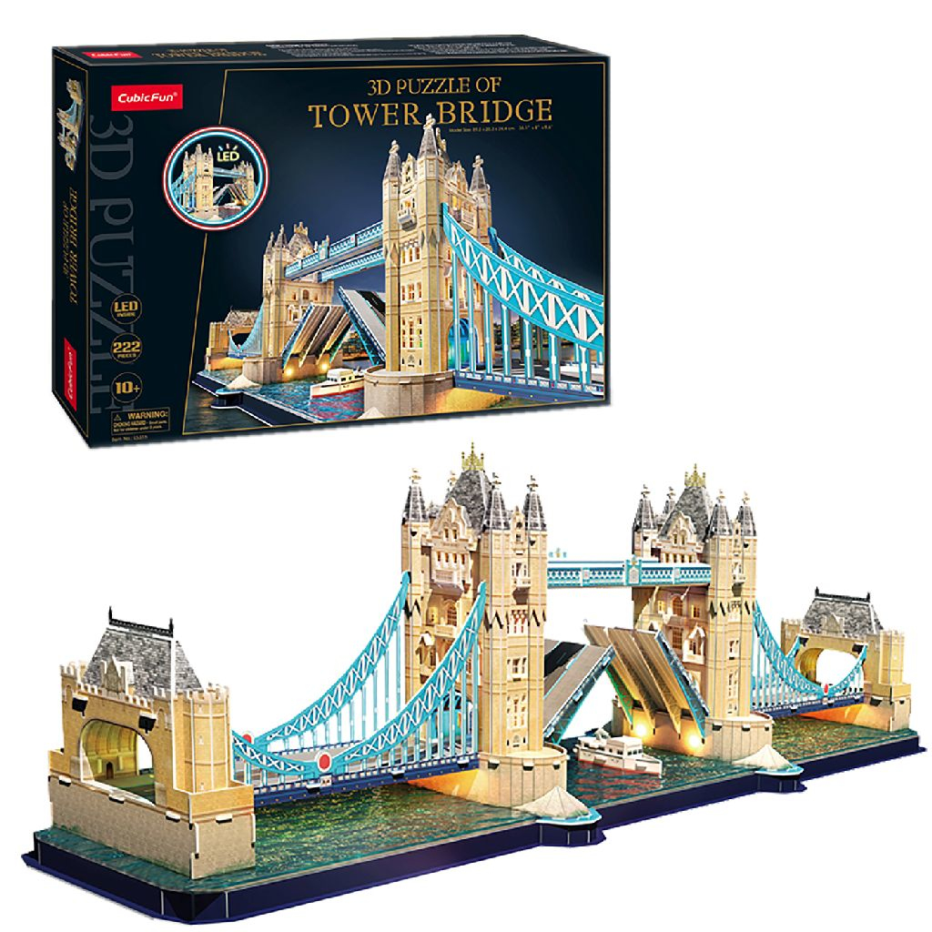CUBIC FUN PUZZLE 3D TOWER BRIDGE LED 5317