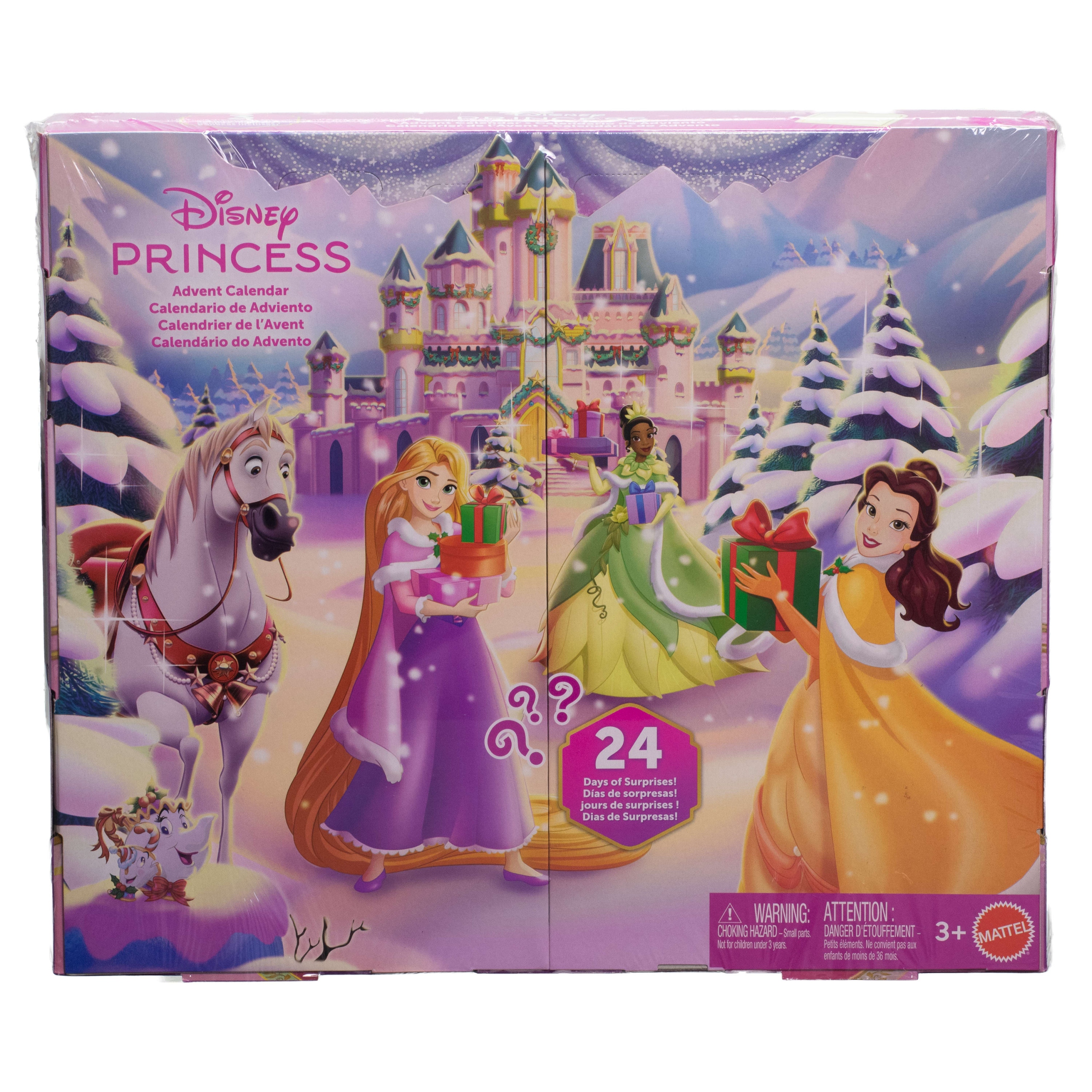 Адвент-календарь Disney Princess JFG79, 3 куклы-принцессы и 22 аксессуара, от 3 лет