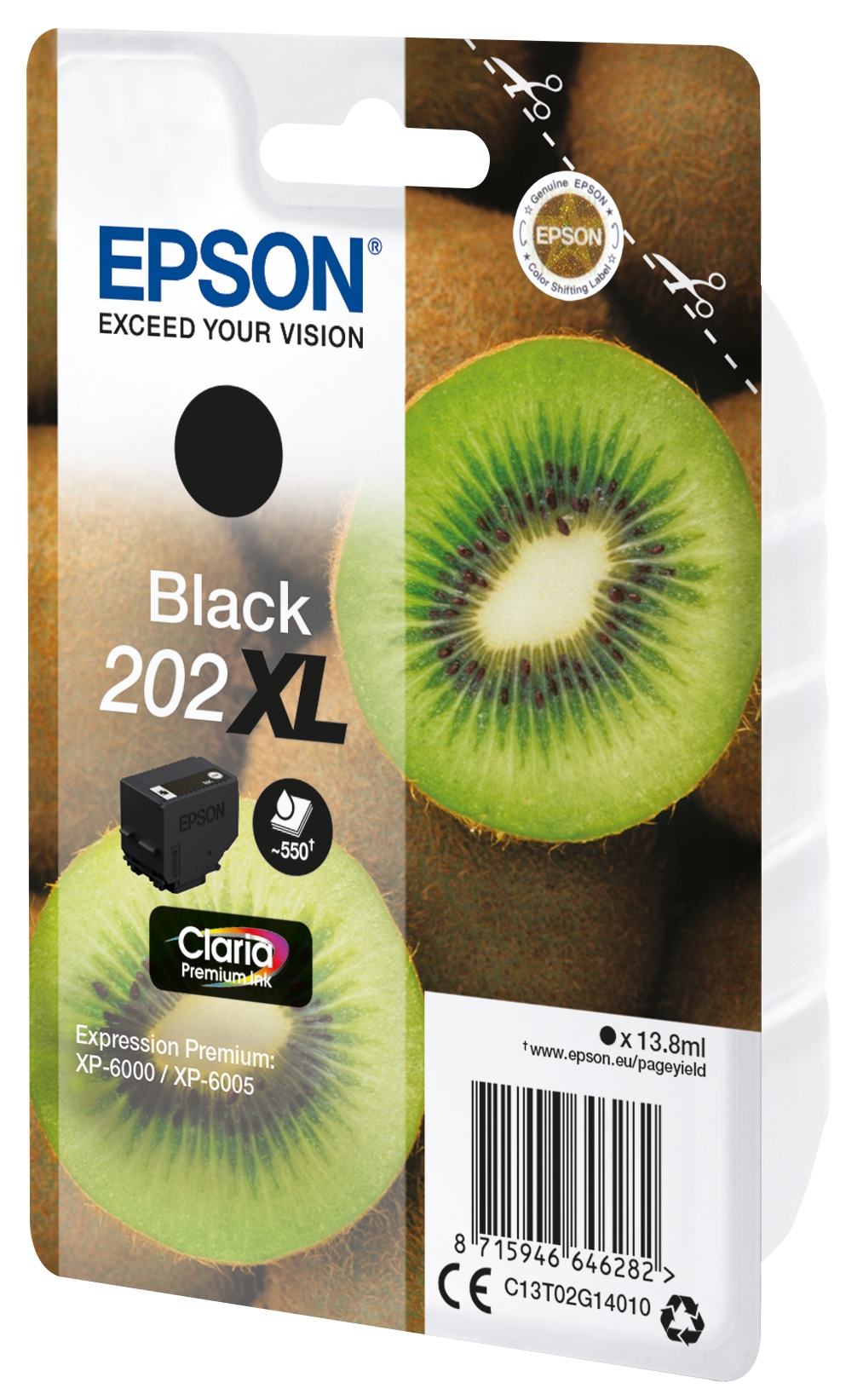 Tisk Epson 202XL černá C13T02G14010