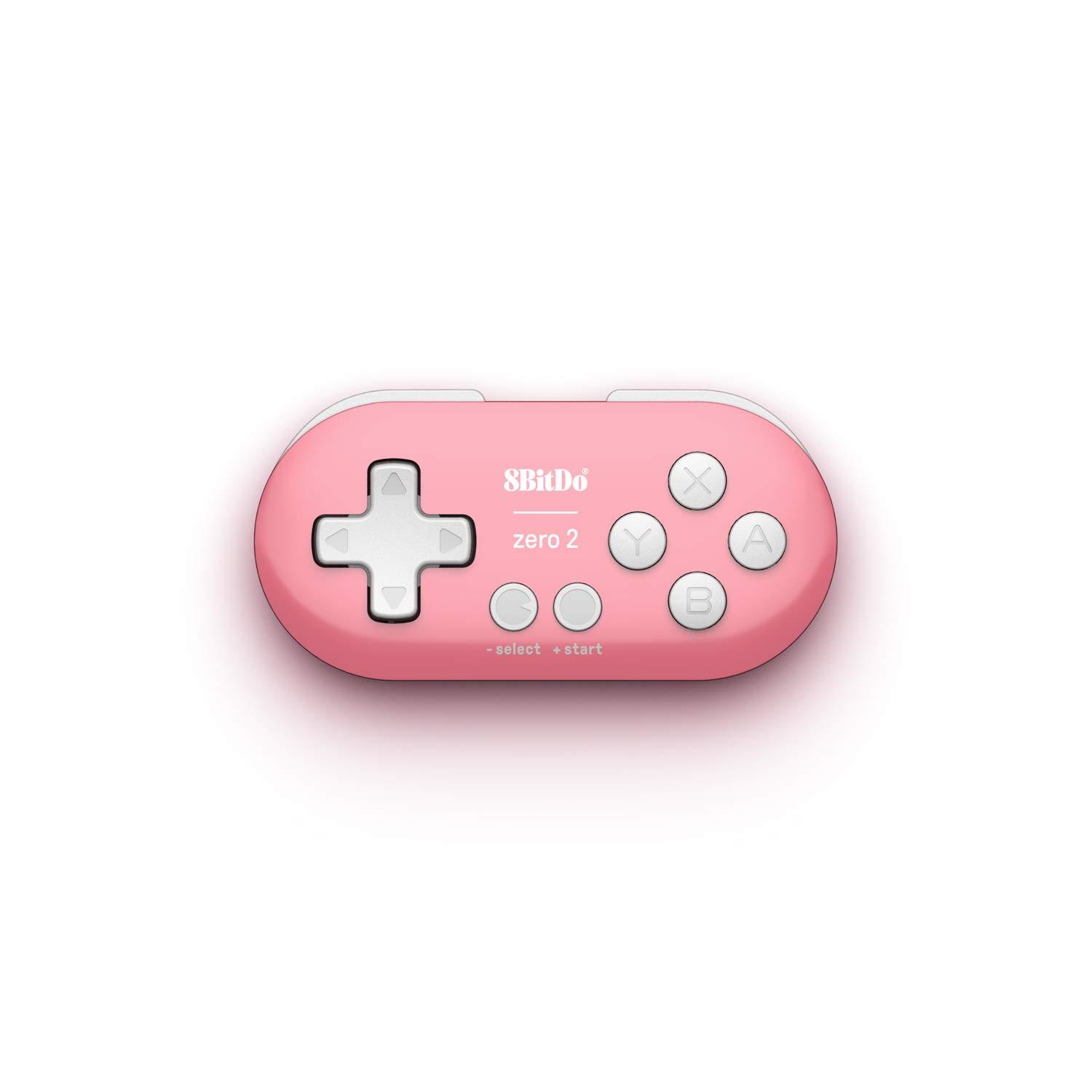 8Bitdo Zero 2 Pink Miniaturowy Pad Bluetooth PC Android Switch OUTLET Model 8Bitdo Zero 2