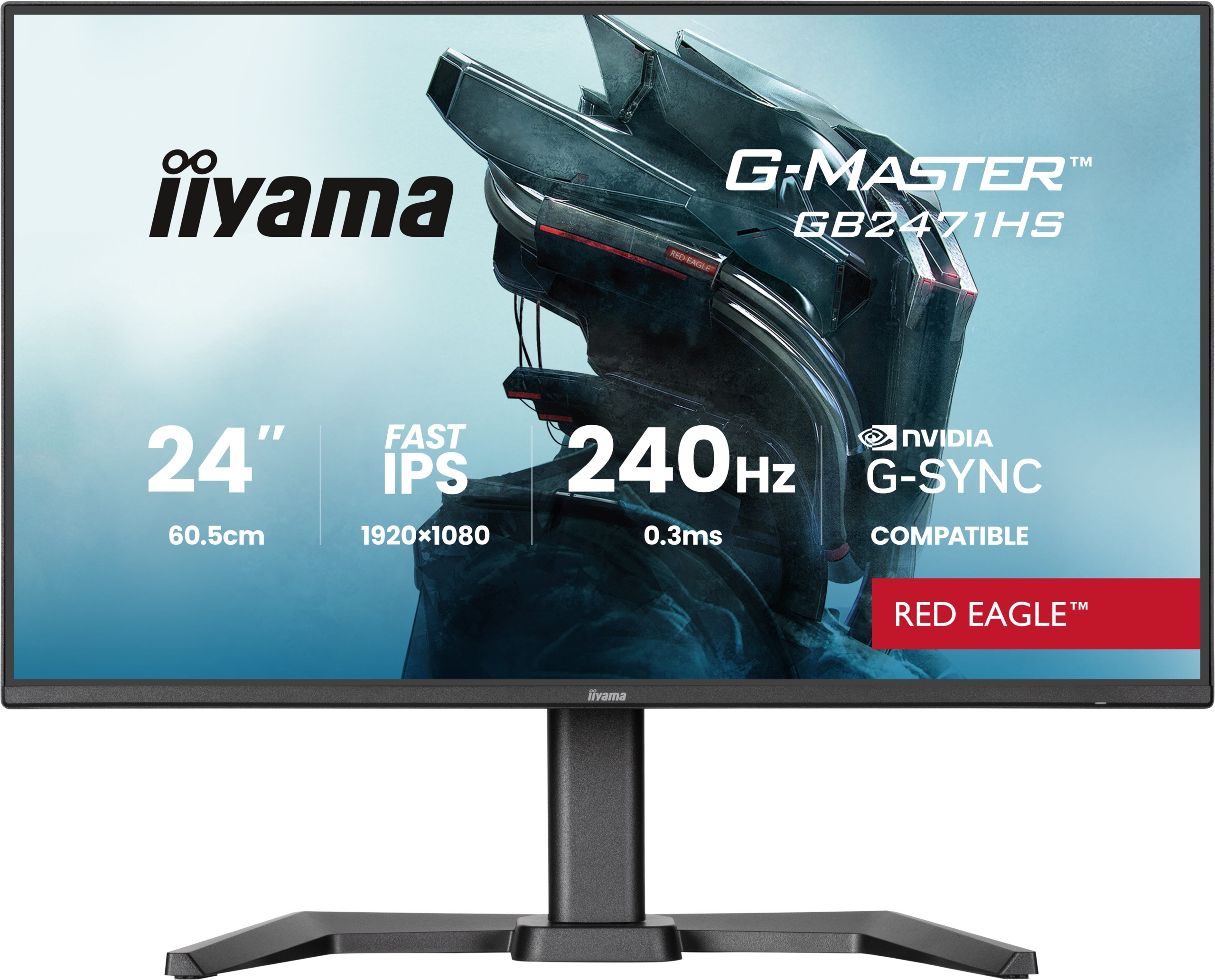 iiyama G-Master/ GB2471HS-B1/ 23, 8"/ Ips/ Fhd/ 240Hz/ 0, 3ms/ Čierna/ 3R…