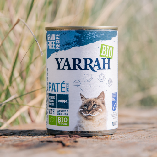 Levně 3x Yarrah krmivo pro kočky se sleďem, mořskými řasami a spirulinou Bio 400 g