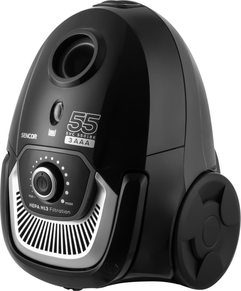 Sáčkový vysavač 3AAA Sencor Svc 5501BK