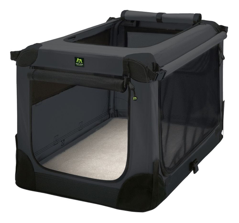 Transporter dla psa Maelson czarny M/L 59 cm x 82 cm 60 cm