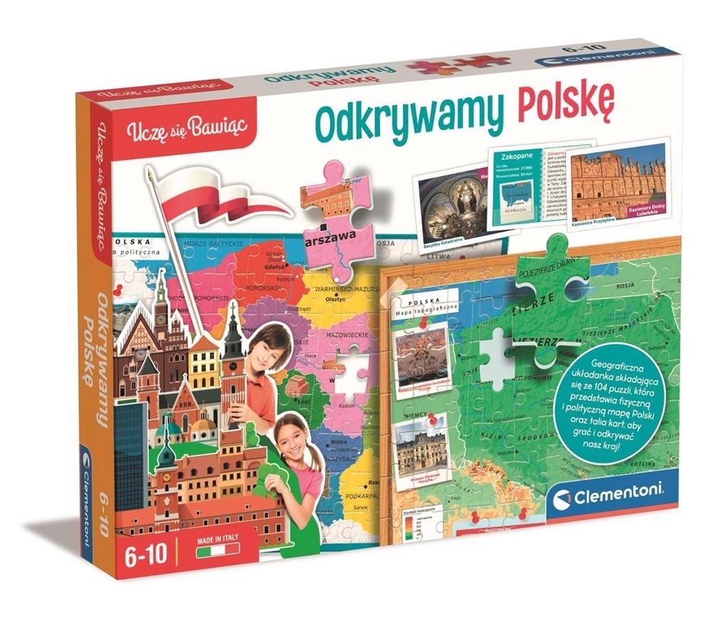 50776 Gra Edukacyjna Puzzle Odkrywamy Polskę Clementoni