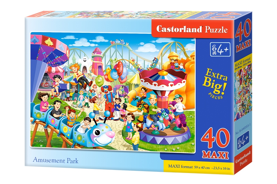 Puzzle 40 maxi - amusement park castor, castorland