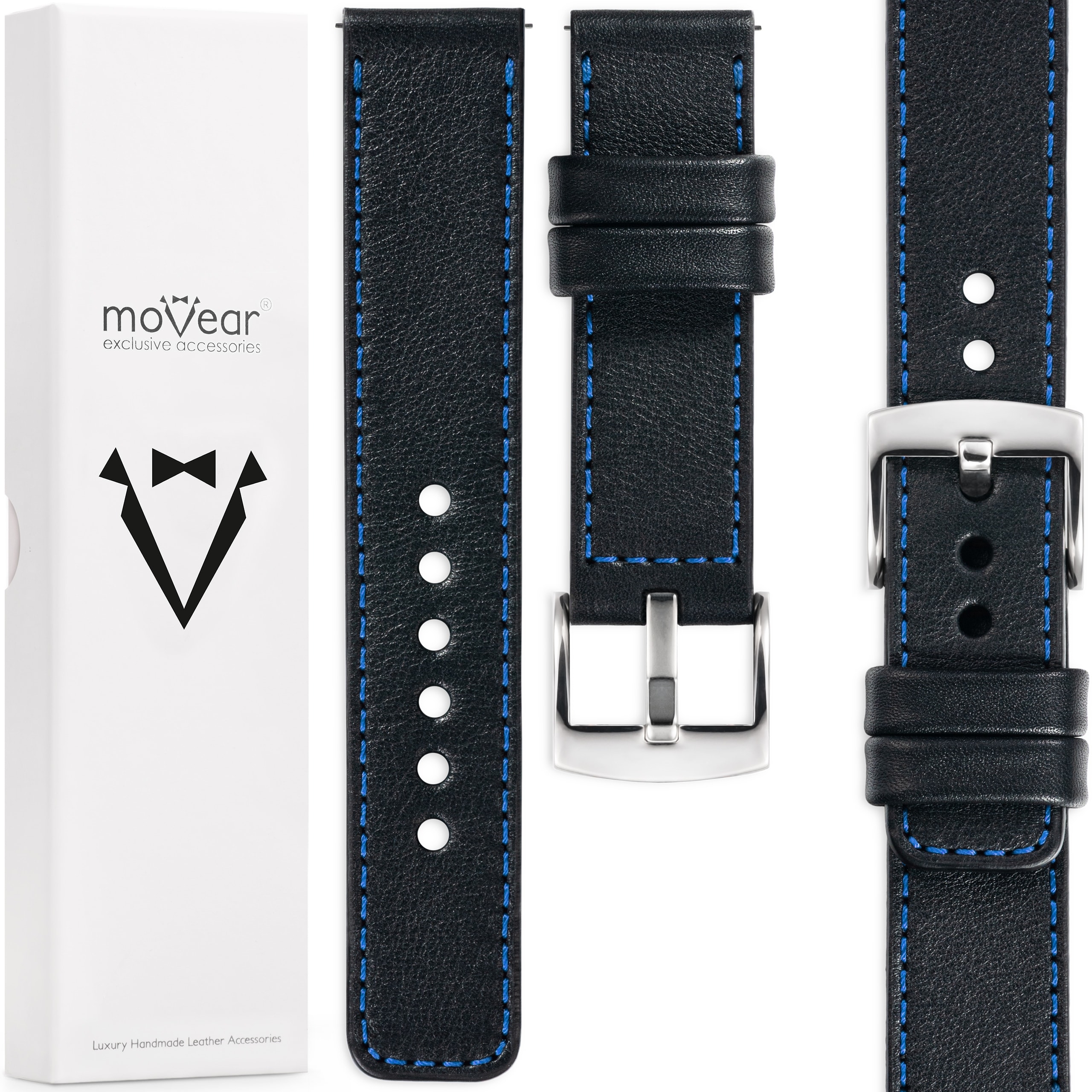 24 mm exkluzivní řemínek pro prémiové hodinky Polský Movear kožený