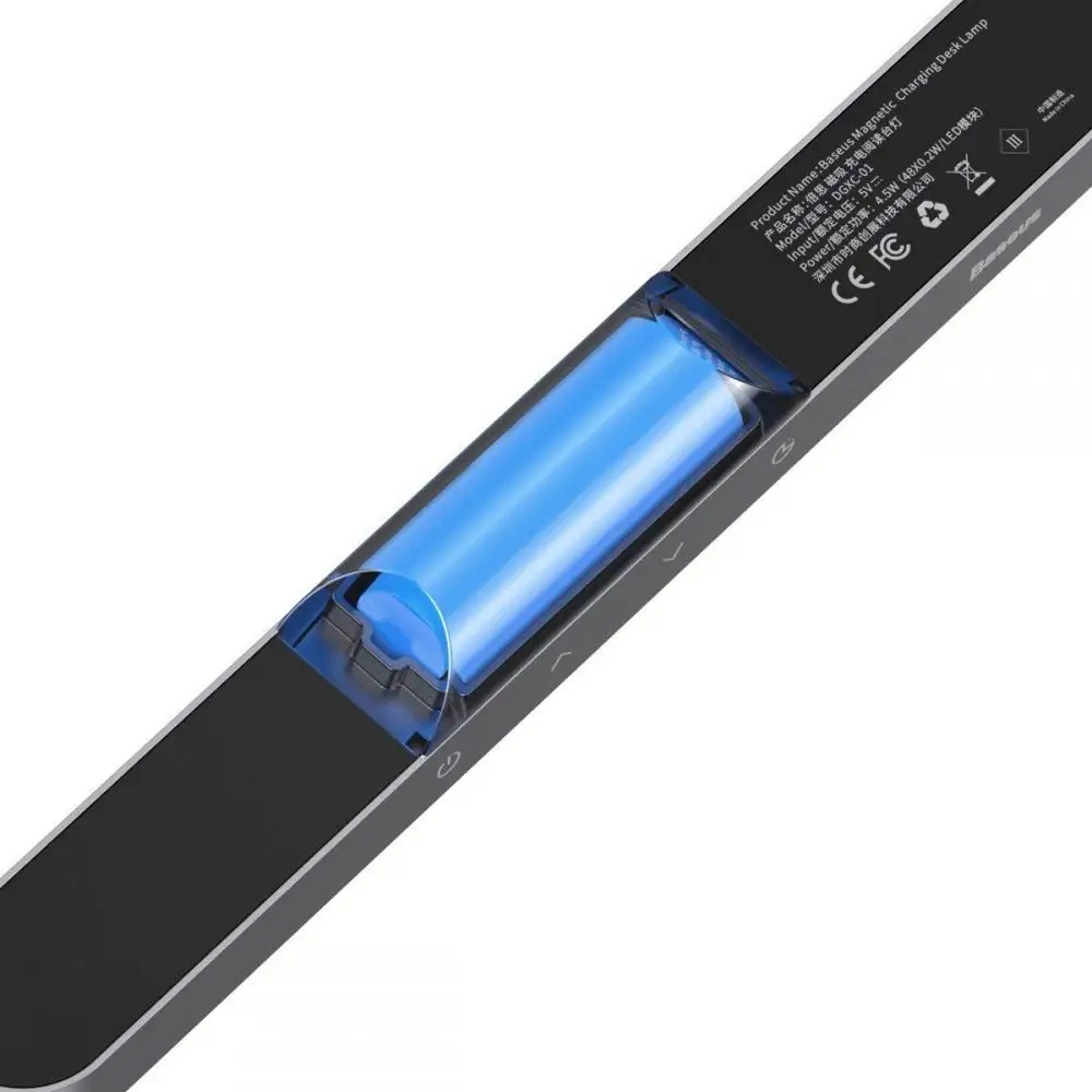 Magnetyczna lampka LED Baseus Kolor odcienie szarości i srebra