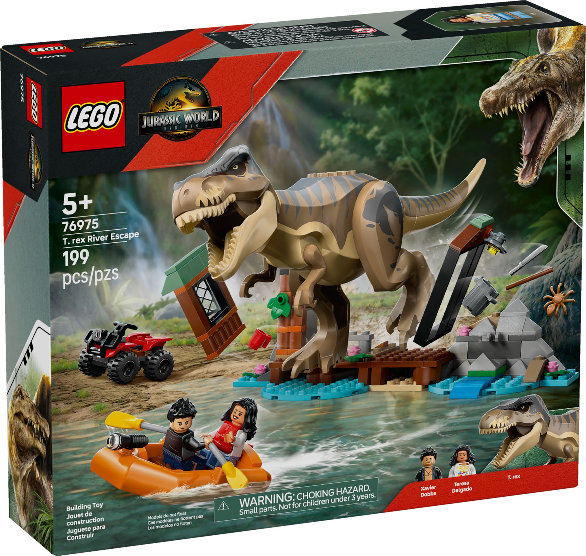 Lego Jurský svět 76975 Útěk řekou před tyranosaurem