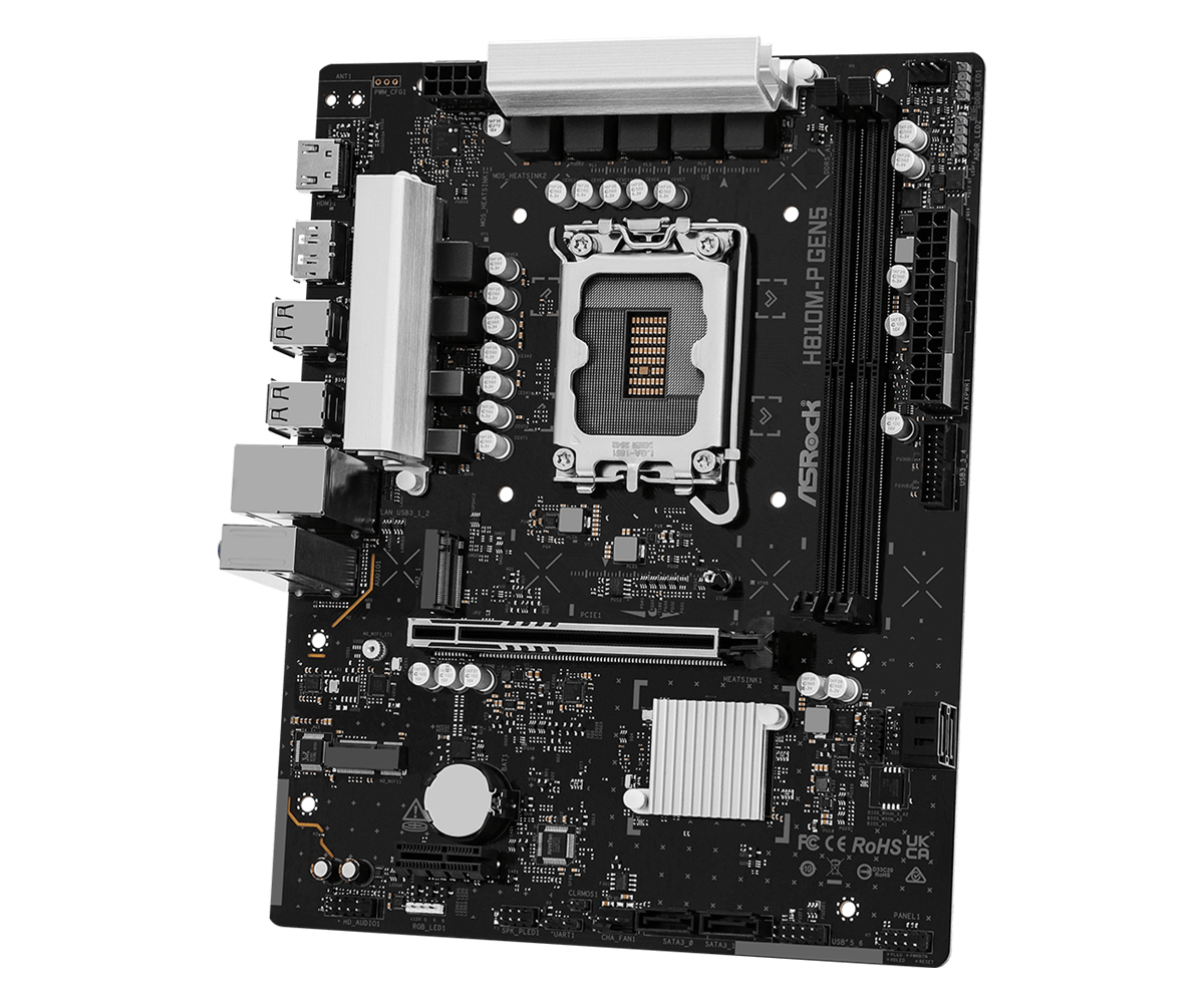 ASROCK H810M-P GEN5 mATX LGA1851 DDR5 — 7