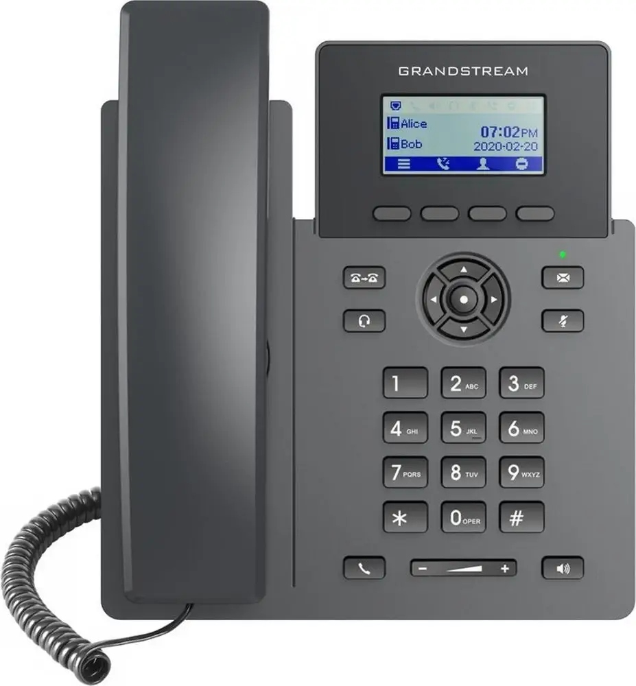 Grandstream GRP2601P/ VoIP telefon/ 2,21" grafický barevný display/ 2x Sip/