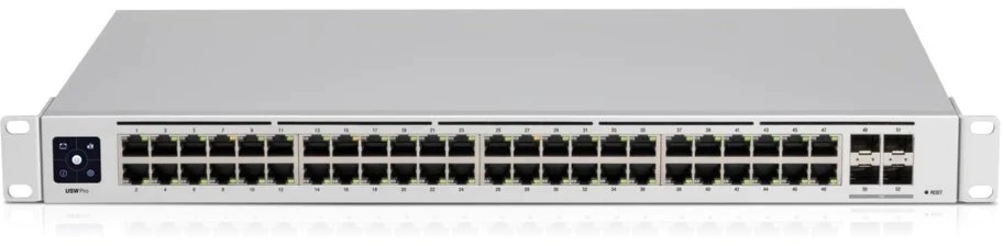 UBIQUITI UniFi Switch 48 port, Layer 3, PoE++,(40) GbE PoE+, (8) GbE PoE++, (4) 10G SFP+, 600W — 16