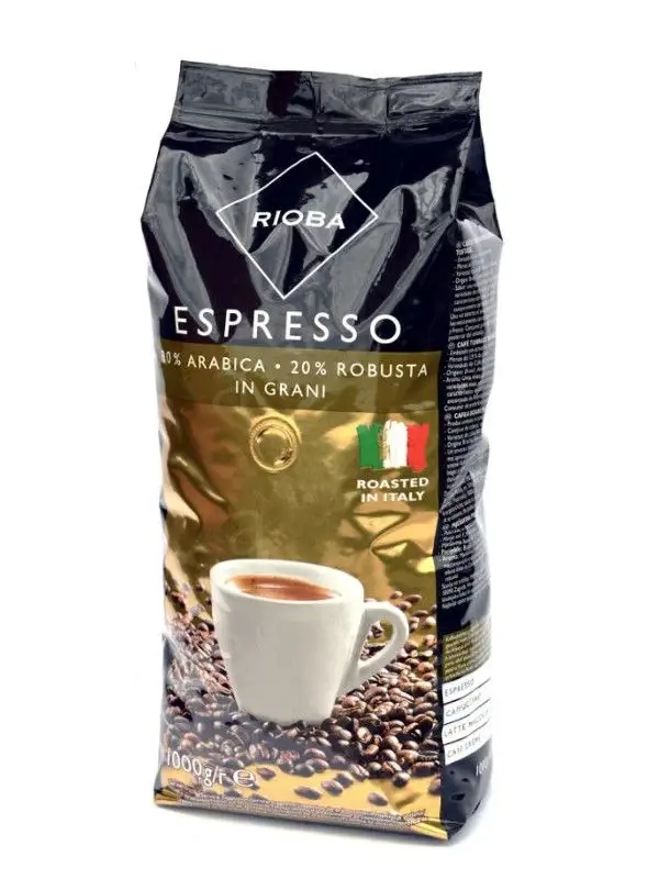 Levně Káva zrnková káva Rioba Gold 1 kg káva zrnková espresso 1000 g