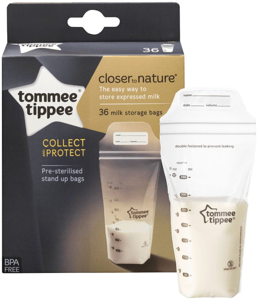 Torebki na mleko matki Tommee Tippee CTN, 36 szt.