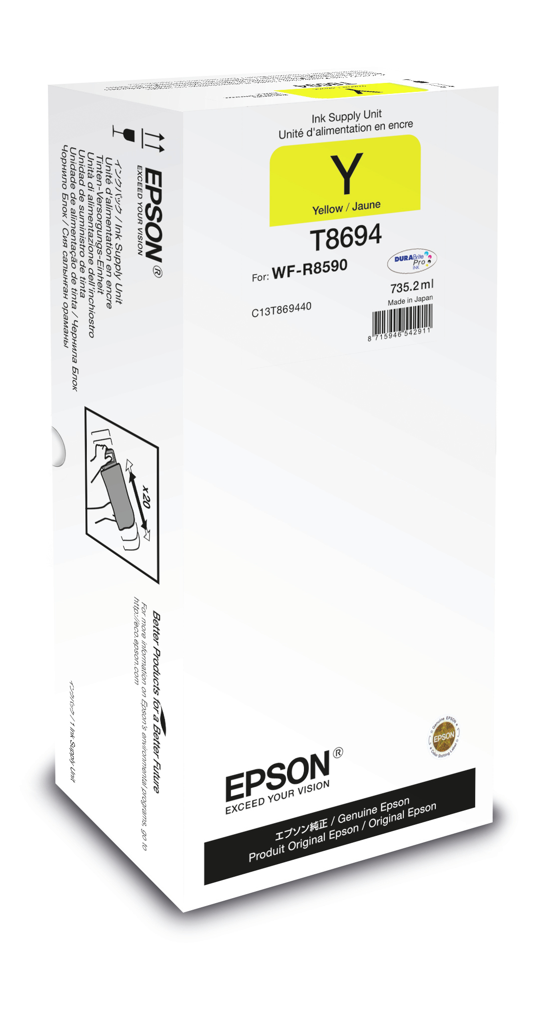 Atrament Epson C13T869440 Atrament Epson T8694 Yellow XL C13T869440 žltý