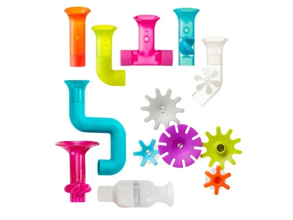 

Boon Zestaw zabawek do kąpieli rurki zębatki 13szt