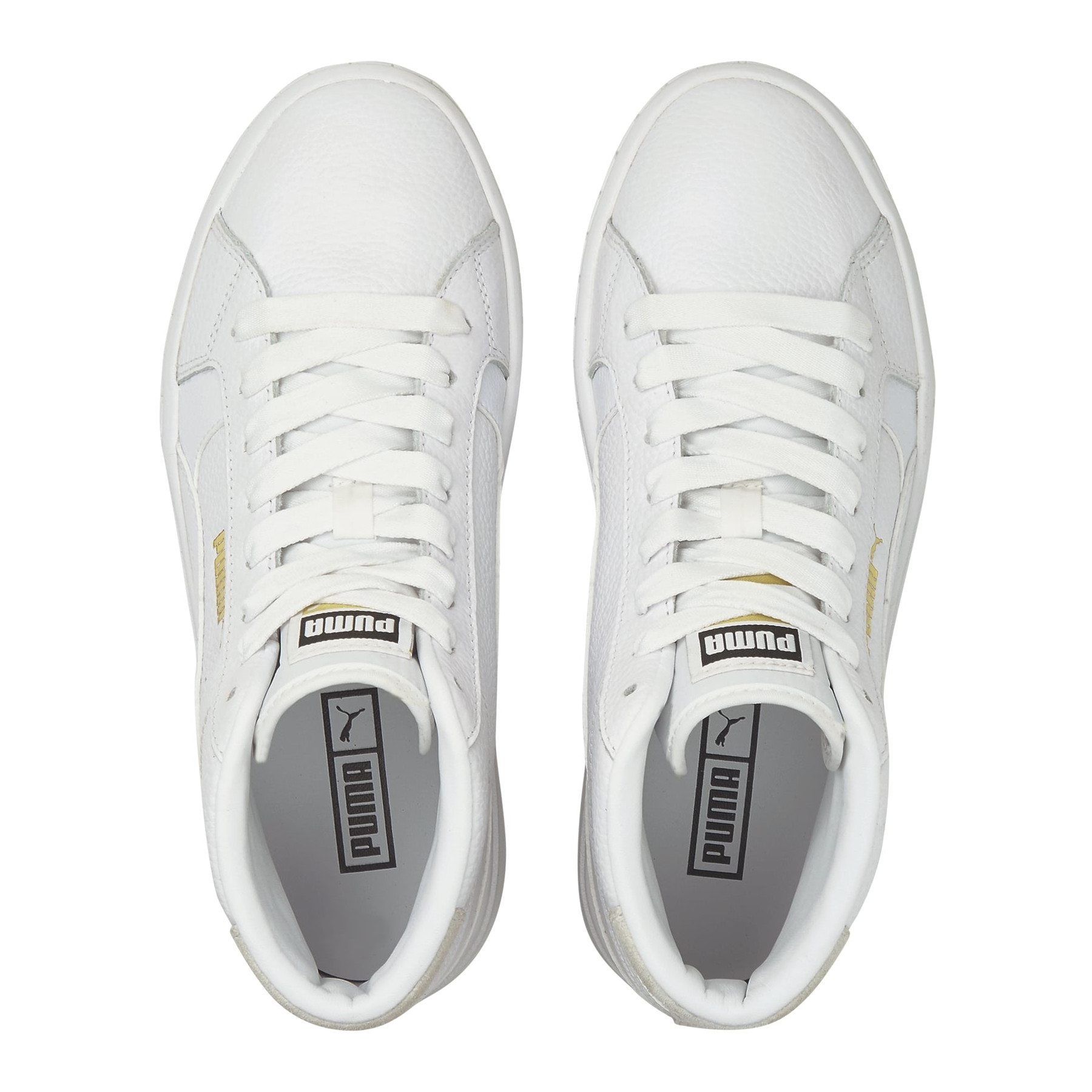 Dámské vysoké lehké bílé boty Puma Cali Star 380683 01 R-38