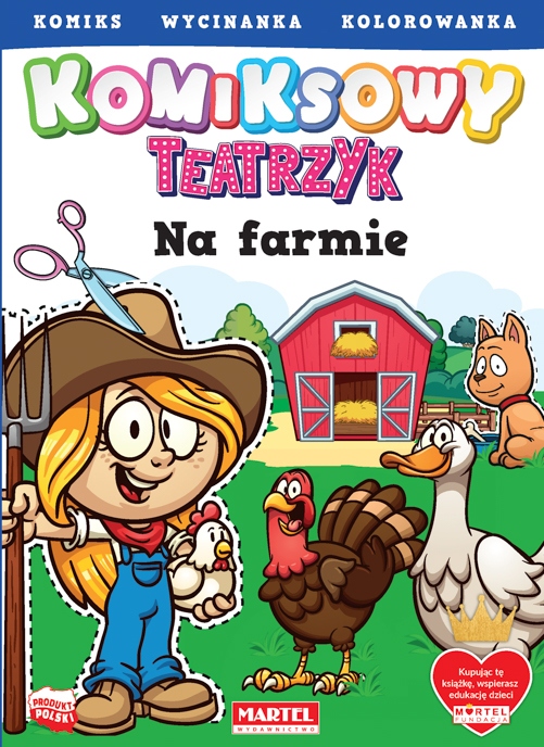Na farmie. Komiksowy teatrzyk Gdula Adam miękka Martel