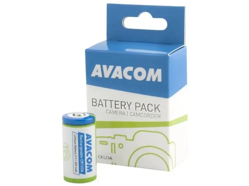 Akumulator Avacom CR123A 3V 450mAh 1.35Wh