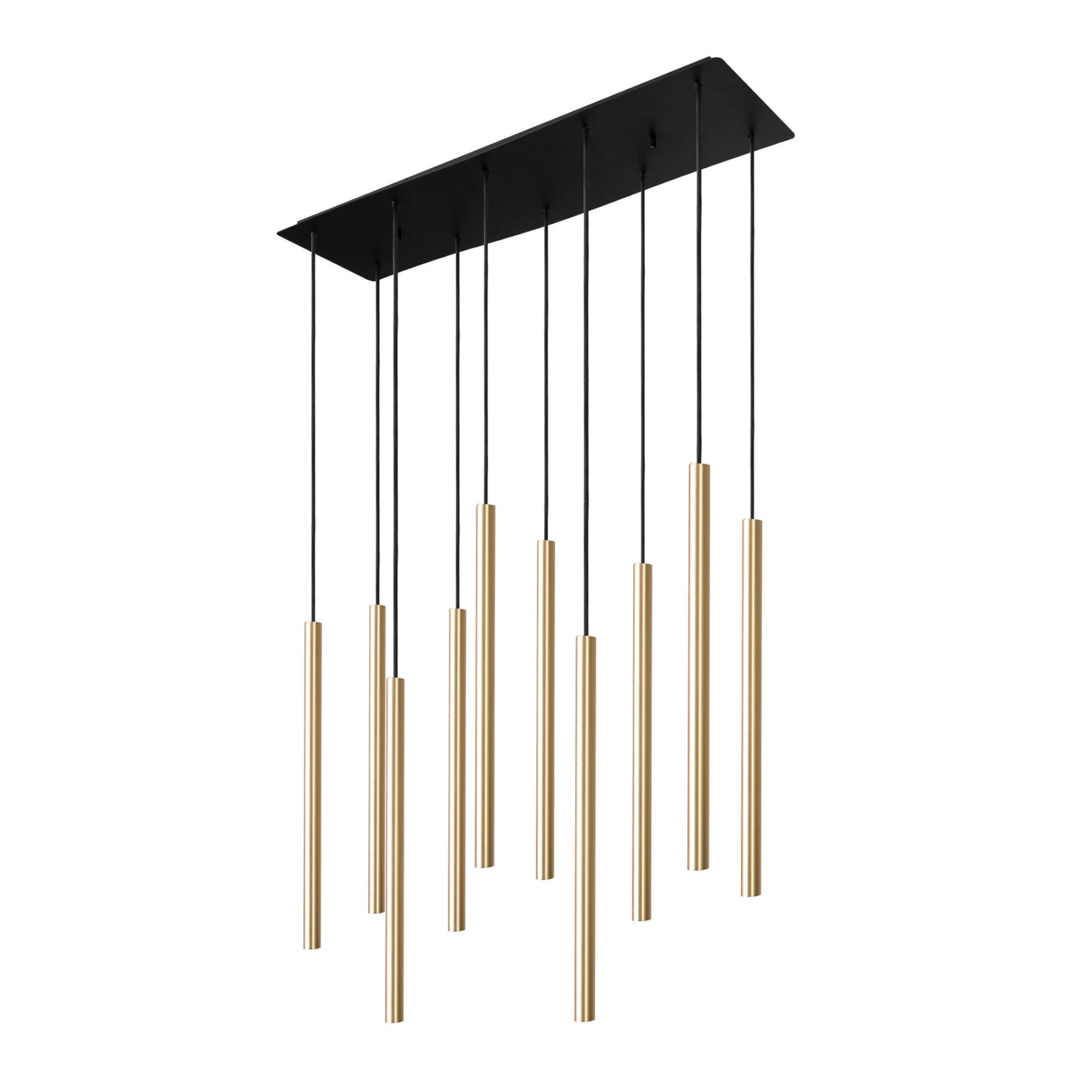 Fenomenálna závesná lampa Nowodvorski Čierno-zlatá 10 svetelných bodov G9