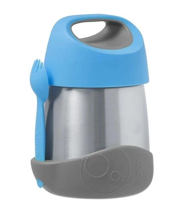 B.box termos obiadowy z widelcem posiłki na wynos 335ml Food Jar Blue slate