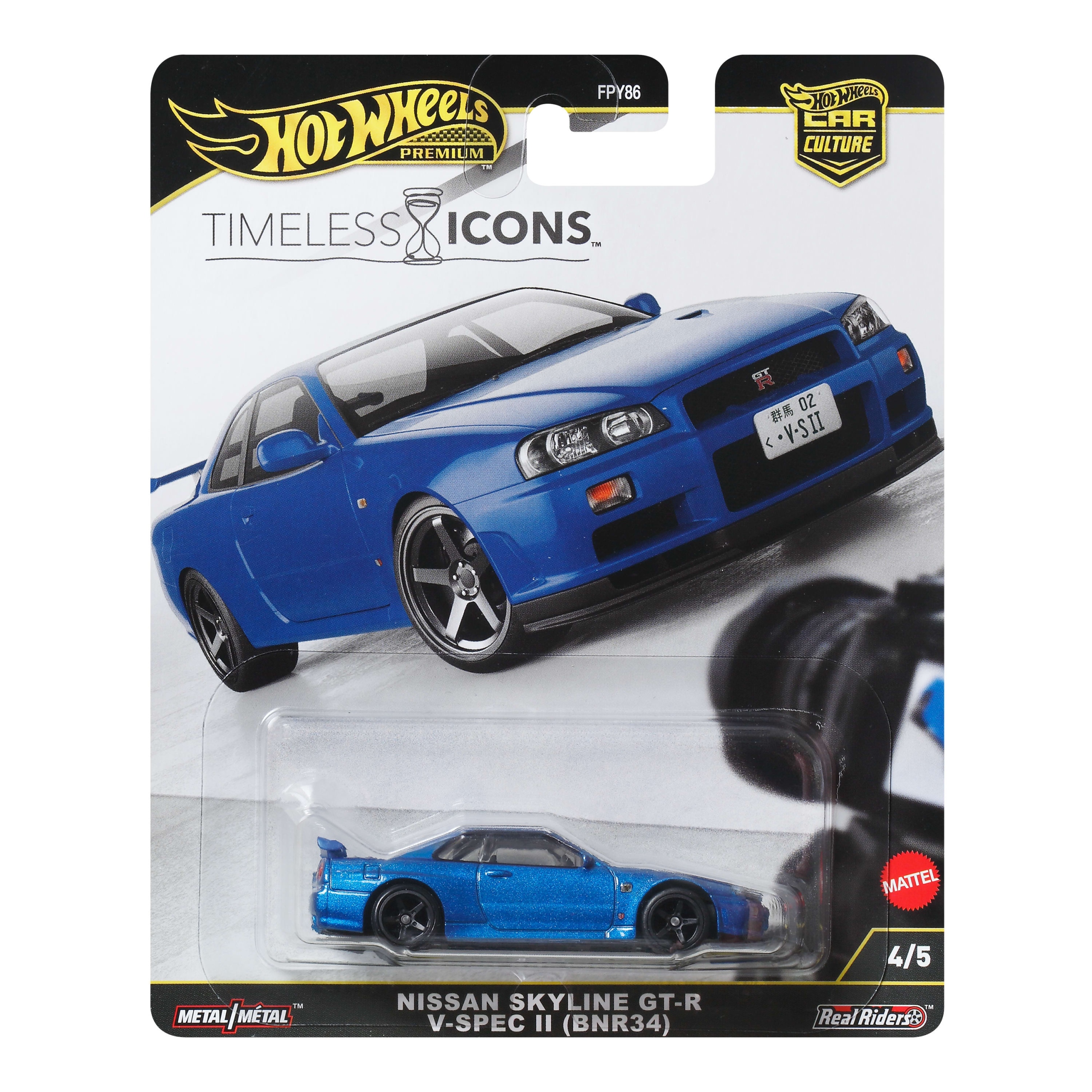 Hw Hot Wheels Premium Nissan Skyline Gt-r BNR34 Timeless Icons