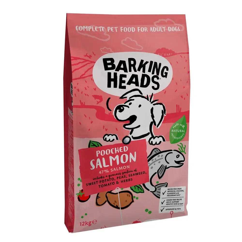 Levně Barking Heads krmivo suchý losos 12 kg