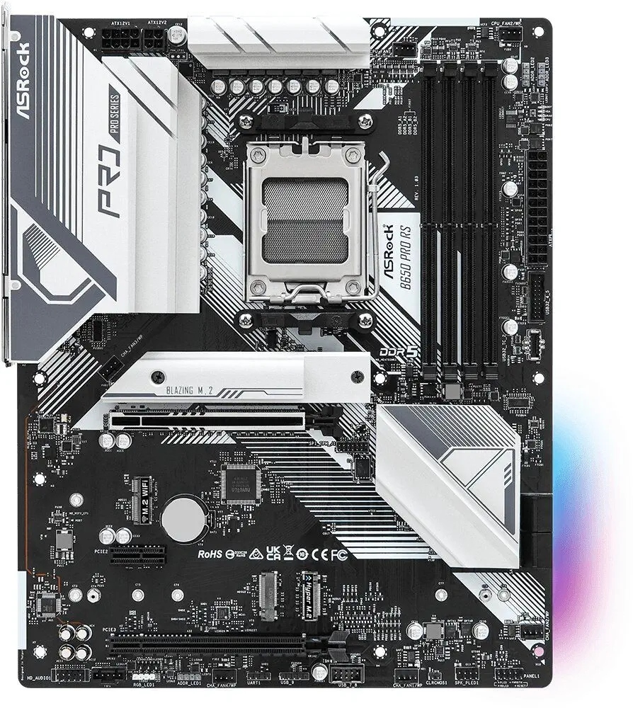 Płyta główna ASrock B650 Pro Rs Amd B650 DDR5 SATA3 M.2 PCIe4.0 AM5 Atx