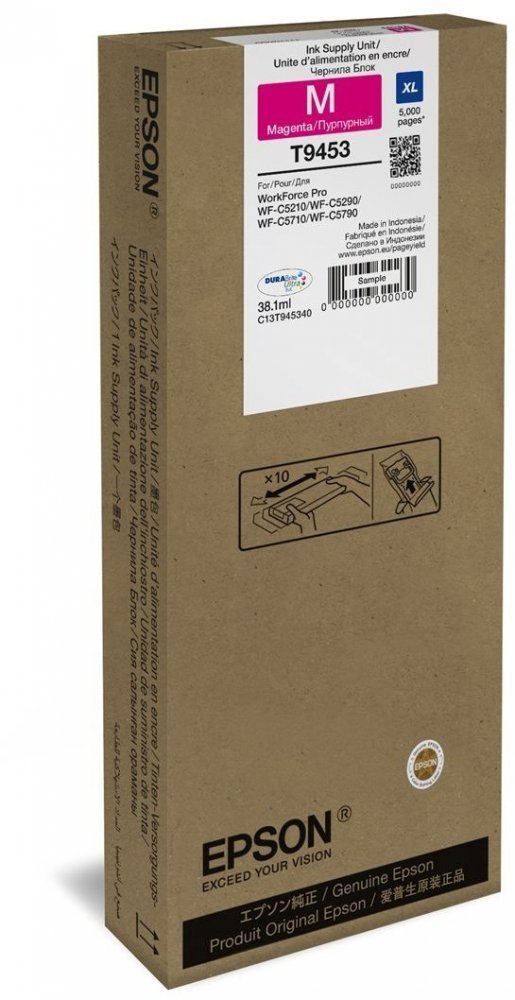 Tusz Magenta Epson T9453 WF-C5xxx XL (38,1 ml)