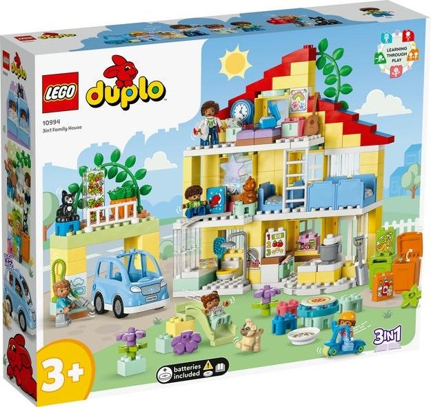 Originální Lego 10994 Duplo Rodinný dům 3v1 Největší sada na Dárek