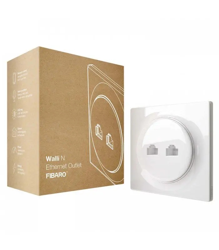 Internetová zásuvka dálkově ovládaná Fibaro bílá