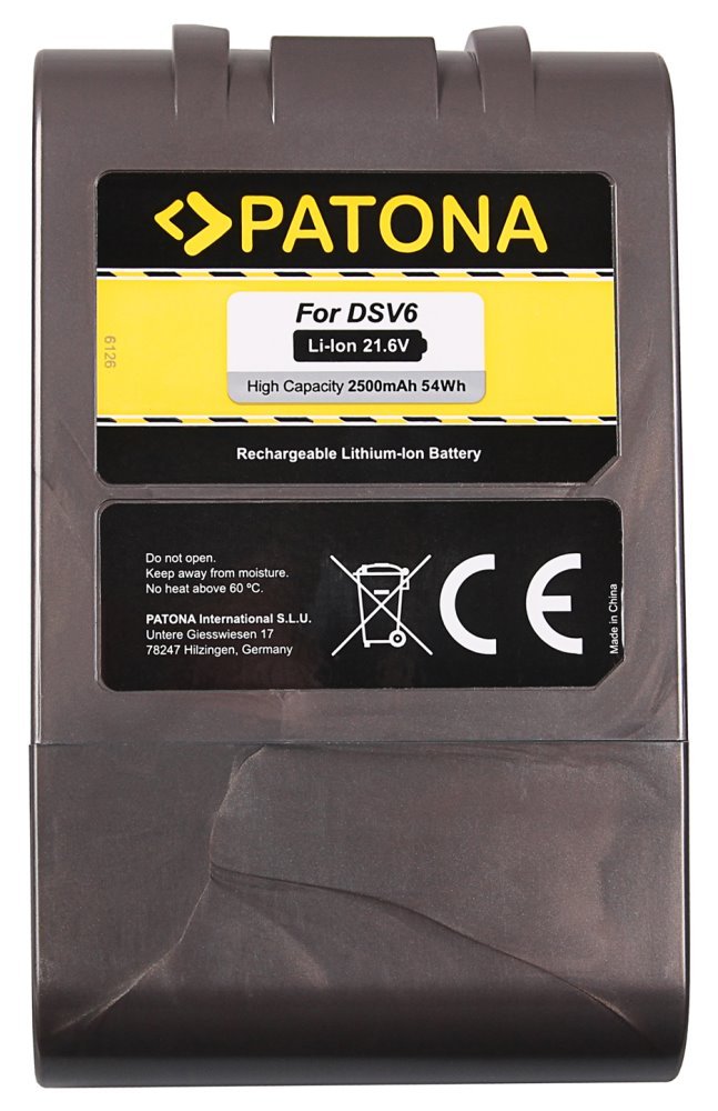 Akumulator Patona do Dyson V6 2500mAh 21,6V Producent Patona