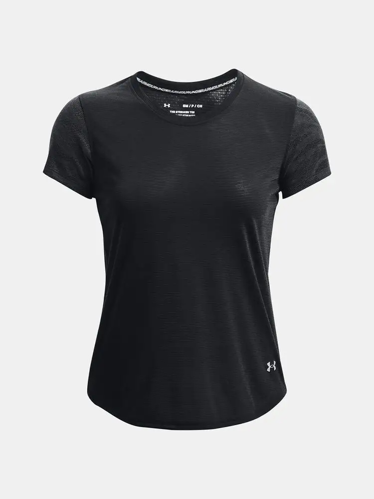 Under Armour Tričko Ua Streaker Jacquard Tee-BLK