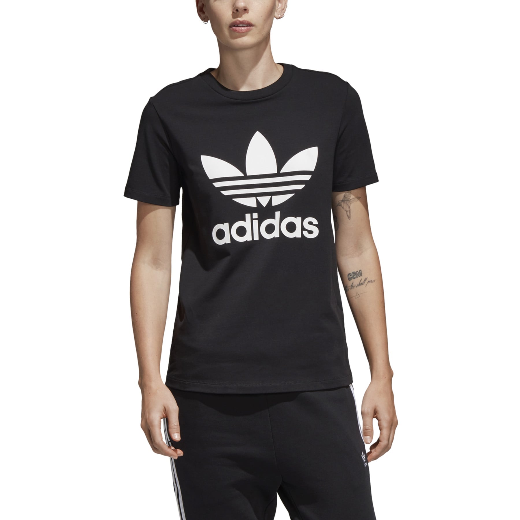 Tričko adidas Originals Trefoil Tee CV9888 černé, vel. 32